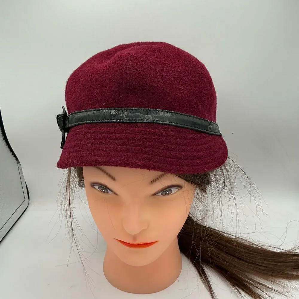 Giovannio New York Red Hat with black band